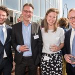 Maurits de Haan, Philippe König en Guillette van Grinsven (allen Houthoff) en Joost den Hollander (Heineken)