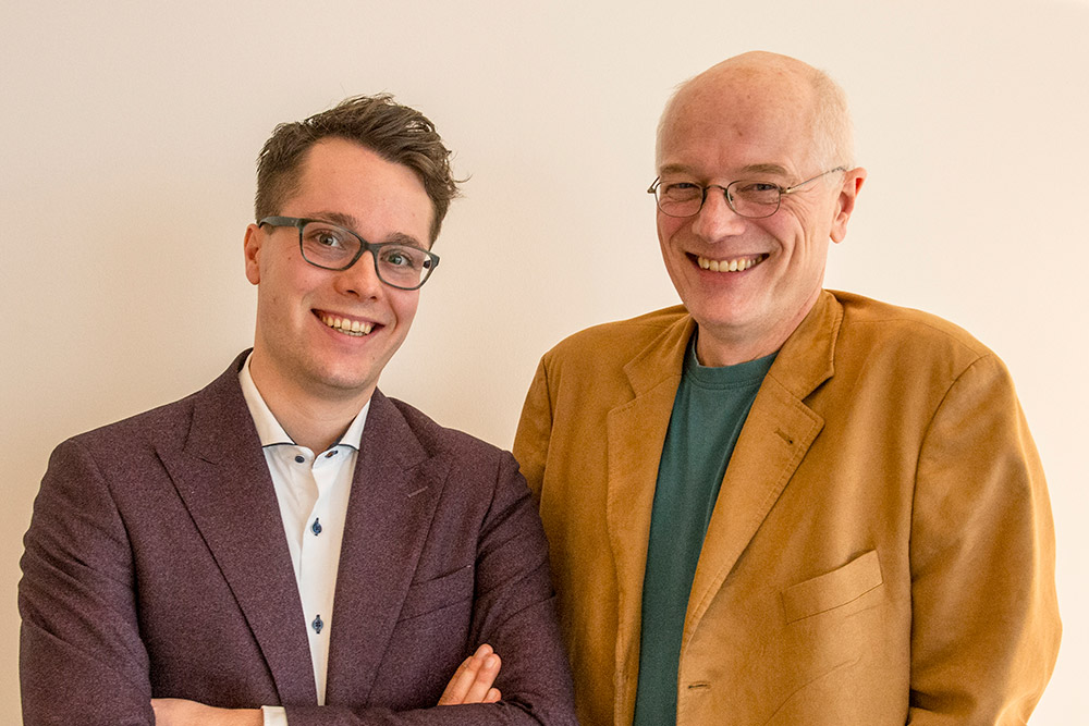 Simon Dik en Rogier Scheltes (foto: Geert Snoeijer)