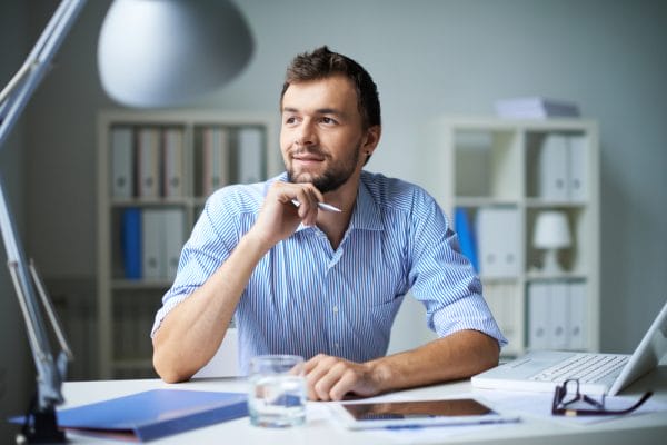 Pensive businessman