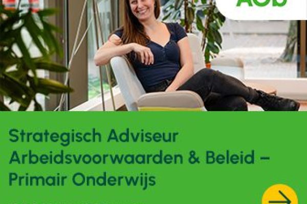 336x280_AOb - Strategisch Adviseur Arbeidsvoorwaarden & Beleid – Primair Onderwijs