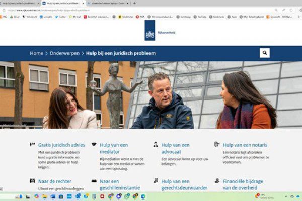 Overheid opent nieuwe website: hulp voor burgers bij hun juridisch probleem - Mr. Online