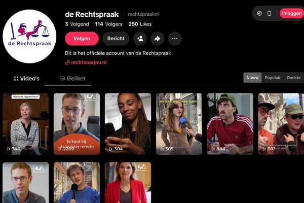 De Rechtspraak en TikTok
