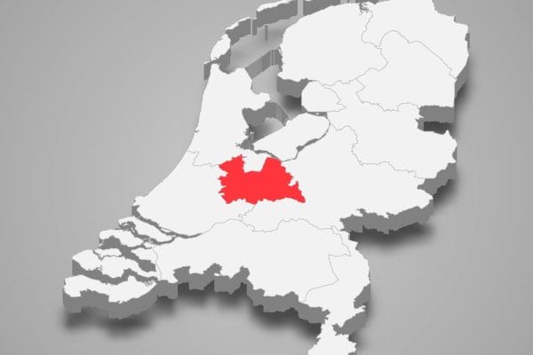 Utrecht province location within Netherlands 3d map