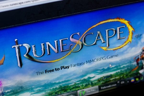 Ryazan, Russia - May 20, 2018: Homepage of RuneScape website on the display of PC, url - RuneScape.com.