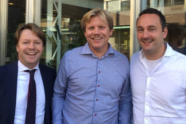 Vlnr Laurens Kelterman, Casper Jones en Marc Scholten. Foto VBC Notarissen